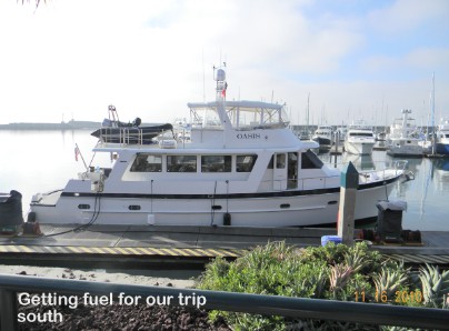 Getting fuel in Ensenada